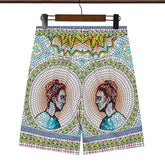 Casablanca Multi Color Printed Short #347